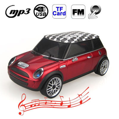 Music Car Style Mini Portalbe MP3 Bass Speaker Support Micro SD / TF Card & USB & FM