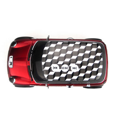 Music Car Style Mini Portalbe MP3 Bass Speaker Support Micro SD / TF Card & USB & FM