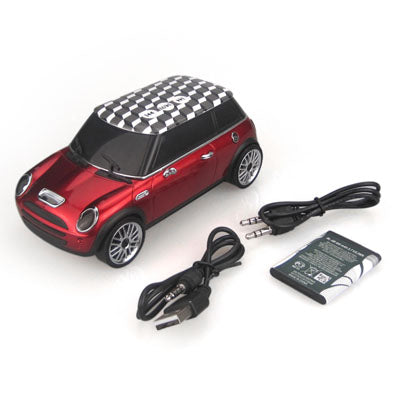 Music Car Style Mini Portalbe MP3 Bass Speaker Support Micro SD / TF Card & USB & FM