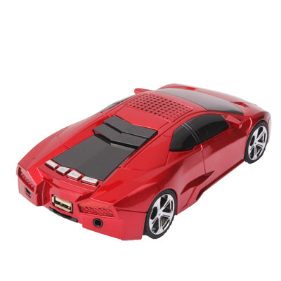 Mini Music Roadster LCD Screen Display Speaker, Support FM Radio / TF Card & U Disk Reader, Built in Removable Rechargeable Battery