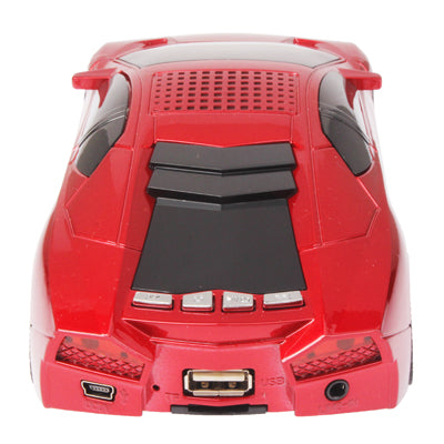 Mini Music Roadster LCD Screen Display Speaker, Support FM Radio / TF Card & U Disk Reader, Built in Removable Rechargeable Battery