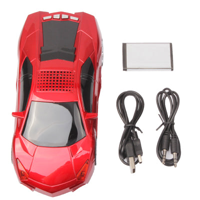 Mini Music Roadster LCD Screen Display Speaker, Support FM Radio / TF Card & U Disk Reader, Built in Removable Rechargeable Battery
