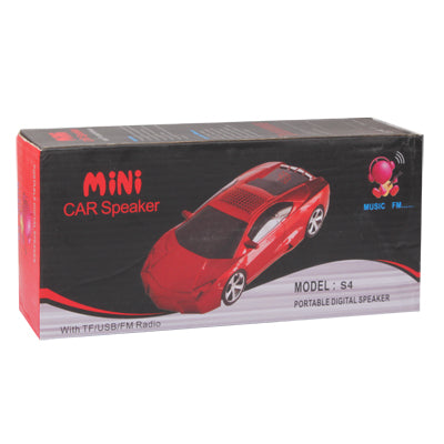 Mini Music Roadster LCD Screen Display Speaker, Support FM Radio / TF Card & U Disk Reader, Built in Removable Rechargeable Battery