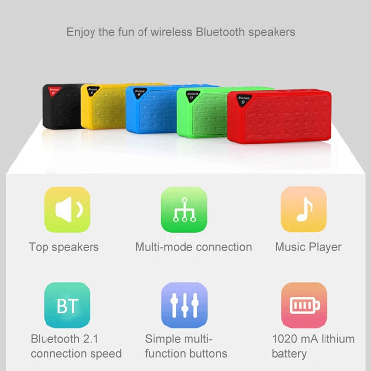 Portable Bluetooth Speaker, Supporting TF Card / AUX / FM