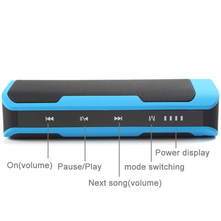 J6 2 in 1 Portable Multi-function Stereo Bluetooth Speaker with 4000mAh Power Bank , For iPhone / Android Phones & PC & iPod & MP3 / MP4, Support FM Radio / TF Card