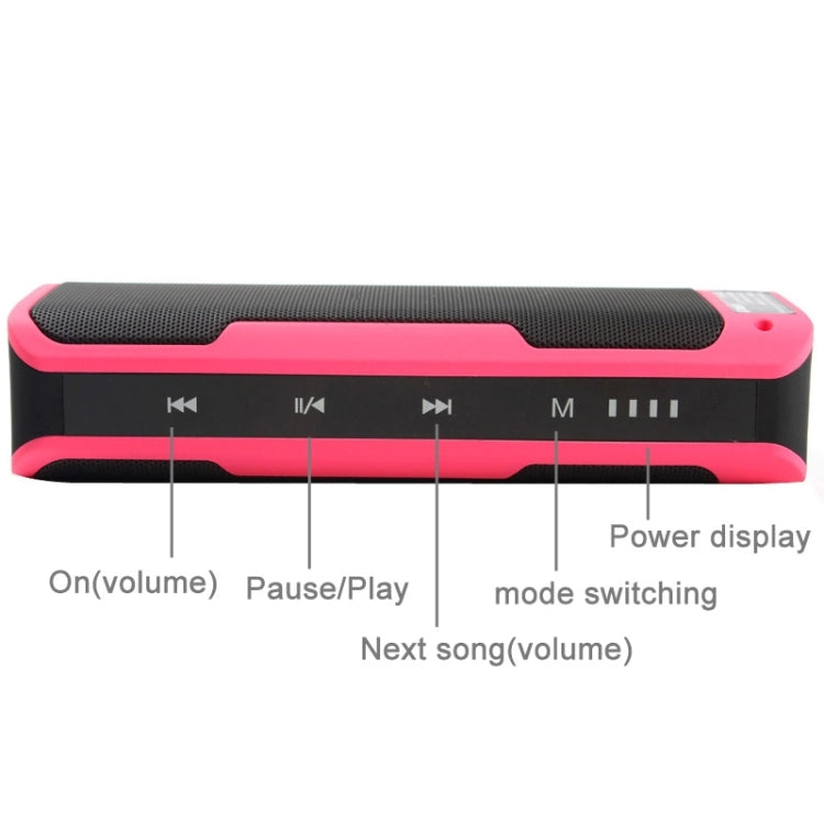 J6 2 in 1 Portable Multi-function Stereo Bluetooth Speaker with 4000mAh Power Bank , For iPhone / Android Phones & PC & iPod & MP3 / MP4, Support FM Radio / TF Card