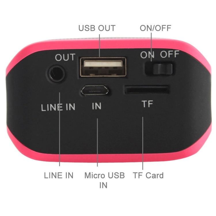 J6 2 in 1 Portable Multi-function Stereo Bluetooth Speaker with 4000mAh Power Bank , For iPhone / Android Phones & PC & iPod & MP3 / MP4, Support FM Radio / TF Card