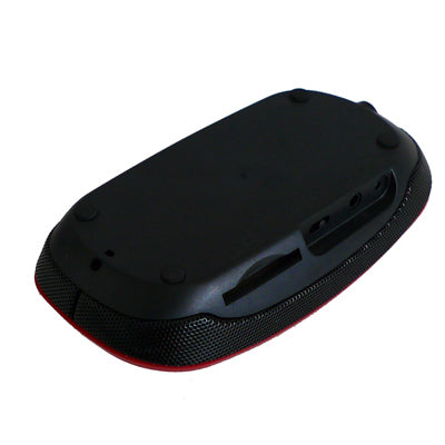 Mini Speaker System with FM radio, SD Card Reader, Built in Lithium-ion battery(Red)