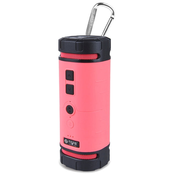 Portable Outdoor Waterproof Shockproof Anti-scratch Bluetooth Stereo Audio Sound Speaker with Hook for iPhone / Samsung / HTC, Support Hands-free