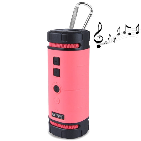 Portable Outdoor Waterproof Shockproof Anti-scratch Bluetooth Stereo Audio Sound Speaker with Hook for iPhone / Samsung / HTC, Support Hands-free