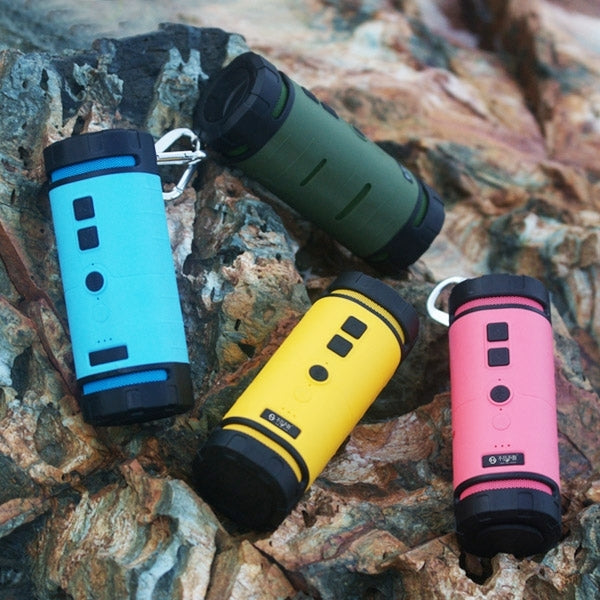 Portable Outdoor Waterproof Shockproof Anti-scratch Bluetooth Stereo Audio Sound Speaker with Hook for iPhone / Samsung / HTC, Support Hands-free