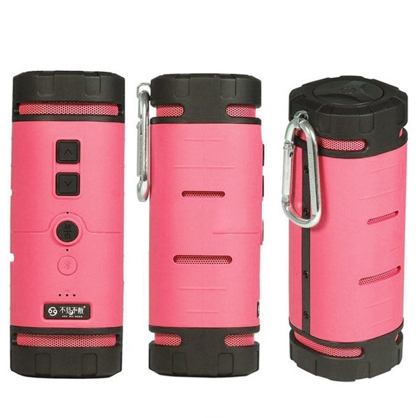Portable Outdoor Waterproof Shockproof Anti-scratch Bluetooth Stereo Audio Sound Speaker with Hook for iPhone / Samsung / HTC, Support Hands-free