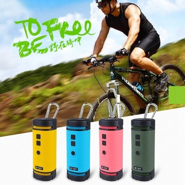 Portable Outdoor Waterproof Shockproof Anti-scratch Bluetooth Stereo Audio Sound Speaker with Hook for iPhone / Samsung / HTC, Support Hands-free