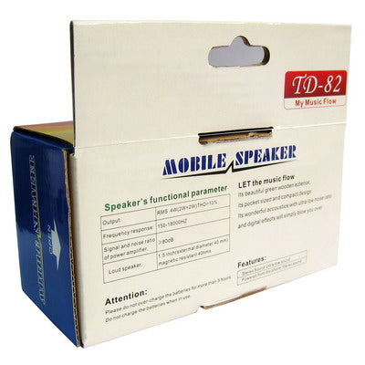 Mobile Speaker With Rechargeable Battery(Yellow)