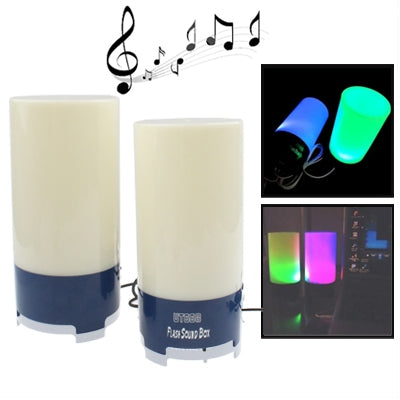 Mini- Stereo Light-emitting Speaker, (Red + Green + Blue Combination of Colorful Lights)