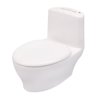 Portable Mini Closestool Stereo Speaker Sound Box with SD Card Slot(White)