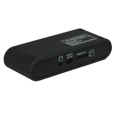 Multifunctional Mini Speaker, Support TF Card and USB Flash Disk, Built-in Rechargeable Li-ion Battery(Black)
