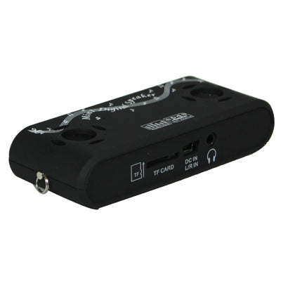 Multifunctional Mini Speaker, Support TF Card and USB Flash Disk, Built-in Rechargeable Li-ion Battery(Black)
