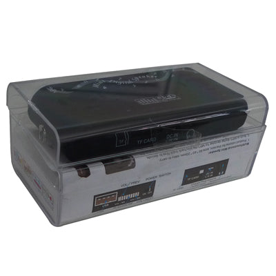 Multifunctional Mini Speaker, Support TF Card and USB Flash Disk, Built-in Rechargeable Li-ion Battery(Black)