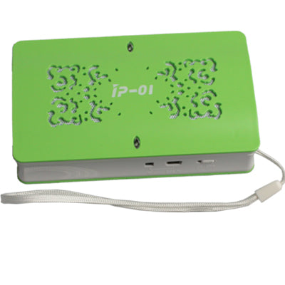 Portable Mini MP3 Speaker, FM Radio, with TF /USB Host/ FM, Built in Rechargeable Li-ion Battery(Green)