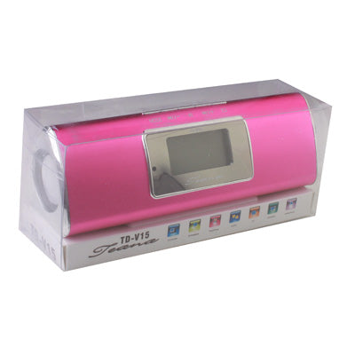 Portable Speaker with Remote Control, Support FM Radio, TF Card & U Disk Reader, Built in Rechargeable Li-ion Battery,