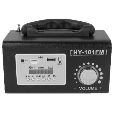 Multi-function Speaker with Remote Control, Support FM Radio / SD Card & U Disk Reader, Built in Removable Rechargeable Battery(Black)
