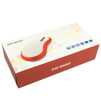 Card Reader Speaker with FM Radio, Built-in Rechargeable Battery, Support TF Card and USB Flash Disk(Blue)