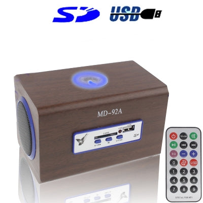 Mobile Speaker / Card Reader Speaker, Support SD / MMC Card, Built-in Rechargeable Battery (MD-92A)