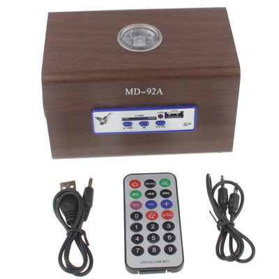 Mobile Speaker / Card Reader Speaker, Support SD / MMC Card, Built-in Rechargeable Battery (MD-92A)