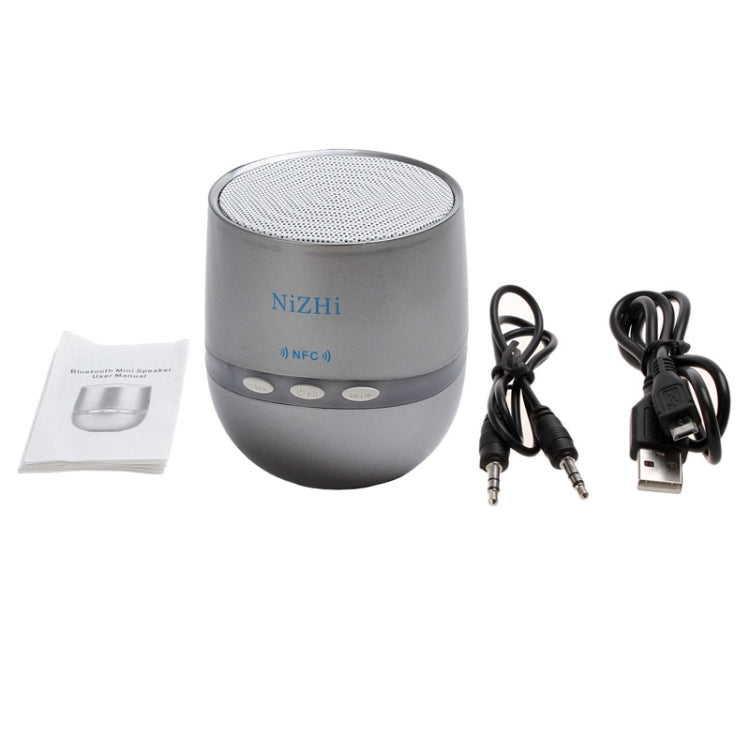 NiZHi Mini NFC Bluetooth Speaker with LED Flashing Light, Support Hands-free Call / Intelligent Voice
