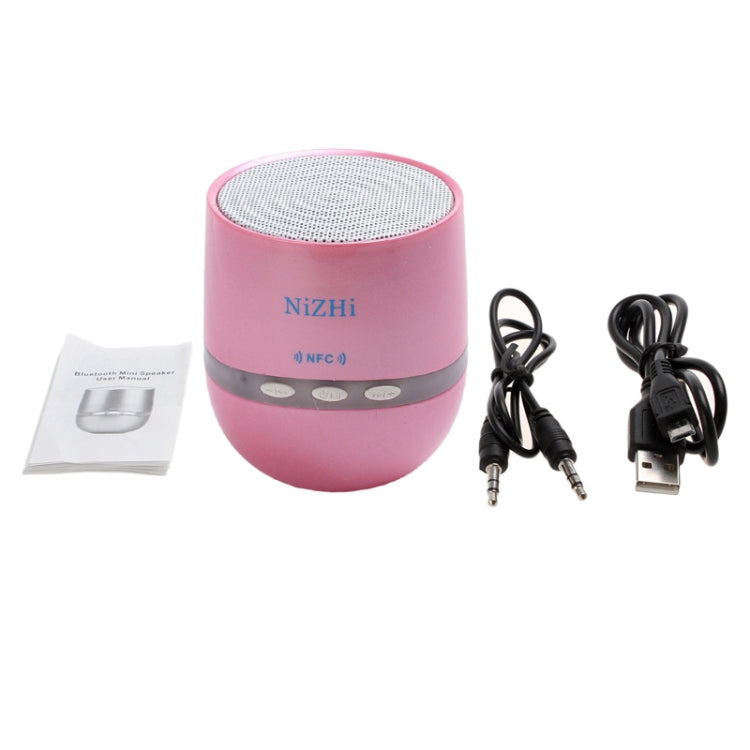 NiZHi Mini NFC Bluetooth Speaker with LED Flashing Light, Support Hands-free Call / Intelligent Voice