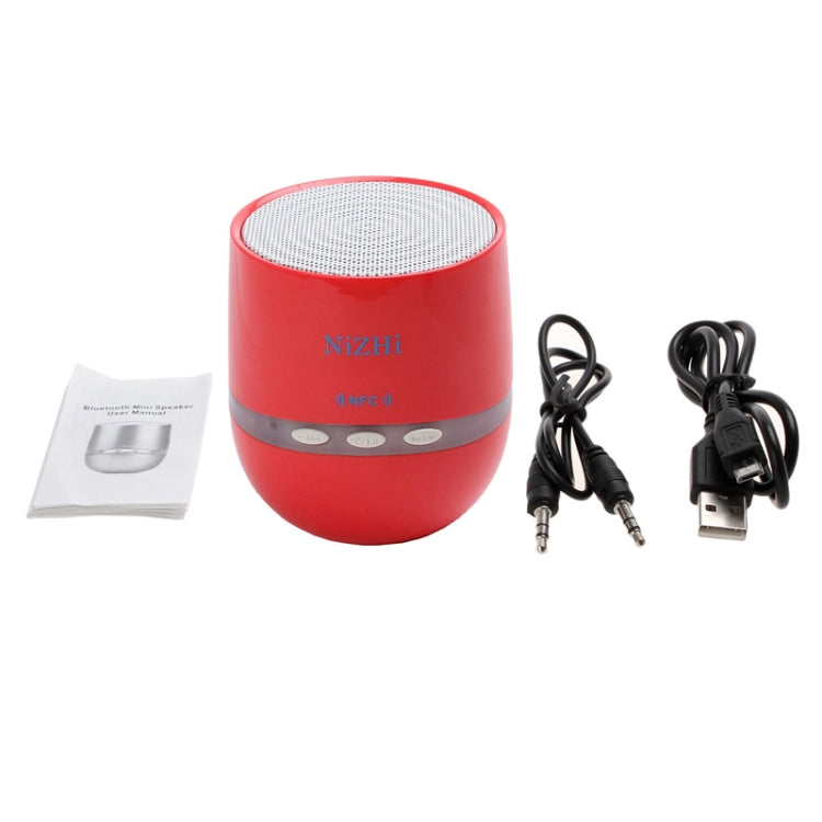 NiZHi Mini NFC Bluetooth Speaker with LED Flashing Light, Support Hands-free Call / Intelligent Voice