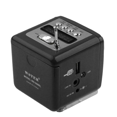 Portable Multi-function Speaker with LCD Display / Colorful LED Lights / 1xLED Torch, Support SD Card / U Disk Reader & FM Radio Function, Built-in Rechargeable Battery