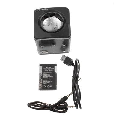 Portable Multi-function Speaker with LCD Display / Colorful LED Lights / 1xLED Torch, Support SD Card / U Disk Reader & FM Radio Function, Built-in Rechargeable Battery