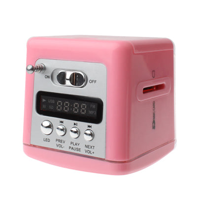 Portable Multi-function Speaker with LCD Display / Colorful LED Lights / 1xLED Torch, Support SD Card / U Disk Reader & FM Radio Function, Built-in Rechargeable Battery