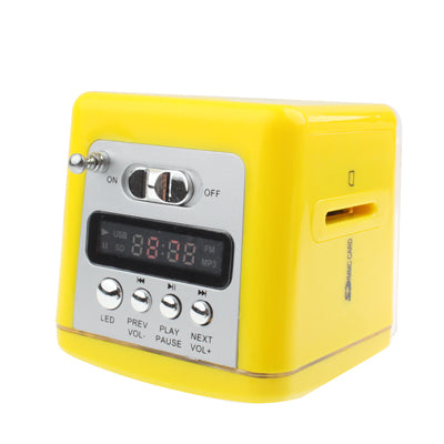 Portable Multi-function Speaker with LCD Display / Colorful LED Lights / 1xLED Torch, Support SD Card / U Disk Reader & FM Radio Function, Built-in Rechargeable Battery