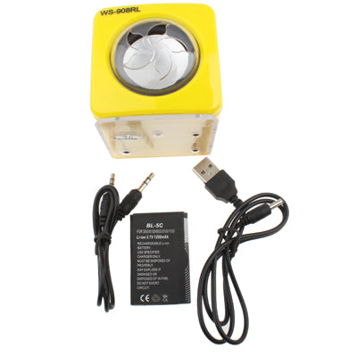Portable Multi-function Speaker with LCD Display / Colorful LED Lights / 1xLED Torch, Support SD Card / U Disk Reader & FM Radio Function, Built-in Rechargeable Battery