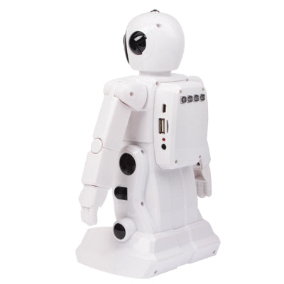 3 in 1 Multi-function Robot Speaker Support FM Radio / TF Card Function(White)