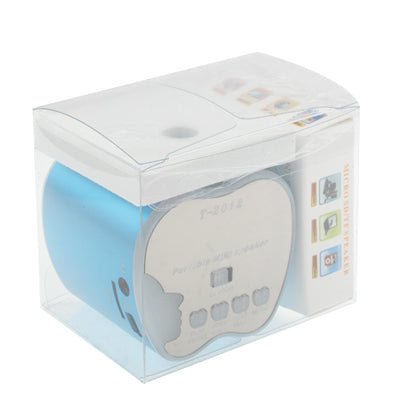 Apple Style with Blue LED Light LCD Screen Display Speaker, Support FM / TF card & U Disk Reader