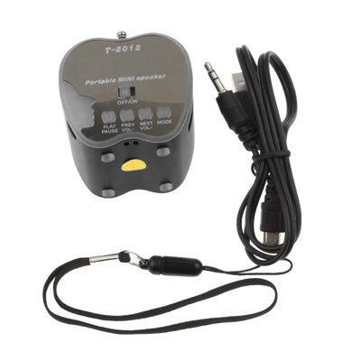 Apple Style with Blue LED Light LCD Screen Display Speaker, Support FM / TF card & U Disk Reader