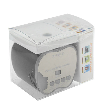 Apple Style with Blue LED Light LCD Screen Display Speaker, Support FM / TF card & U Disk Reader