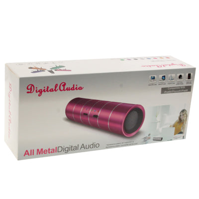 T5000 All Metal Digital Audio Card Reader Speaker with Holder, FM Radio, Support TF Card / USB Flash Disk (Grey)