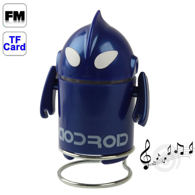 Ultraman Style Mini Speaker with Card Reader, FM Radio, Built-in Rechargeable Li-ion Battery, Support TF Card