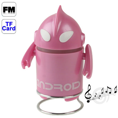 Ultraman Style Mini Speaker with Card Reader, FM Radio, Built-in Rechargeable Li-ion Battery, Support TF Card