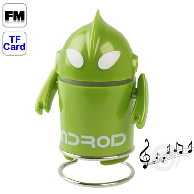 Ultraman Style Mini Speaker with Card Reader, FM Radio, Built-in Rechargeable Li-ion Battery, Support TF Card