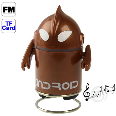 Ultraman Style Mini Speaker with Card Reader, FM Radio, Built-in Rechargeable Li-ion Battery, Support TF Card