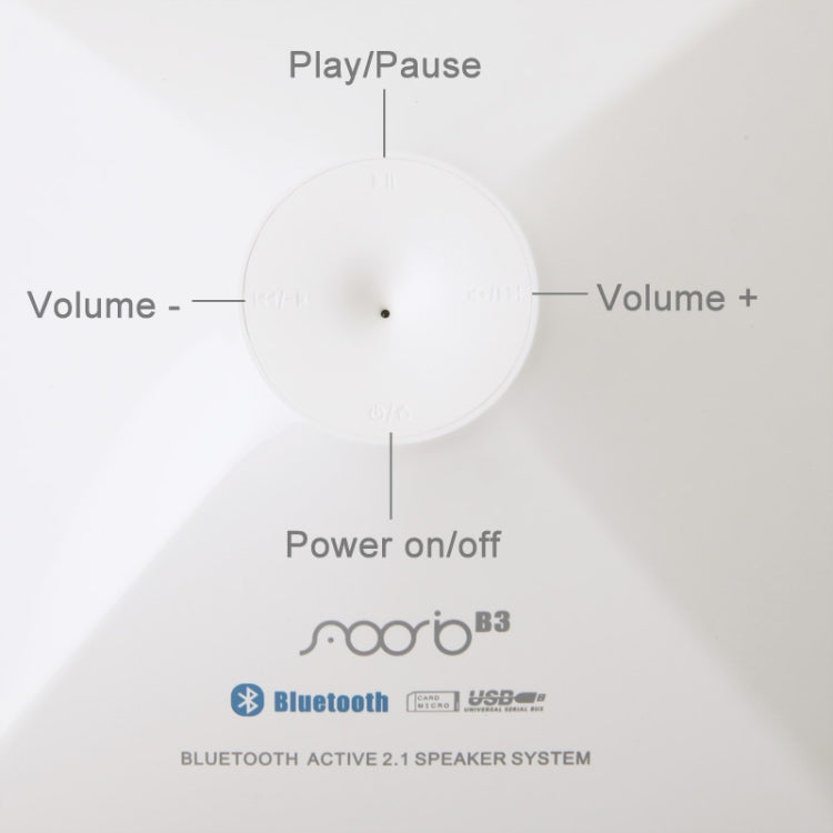 B3 Cube Shape Touch Control Bluetooth Stereo Speaker Support TF Card / USB Flash Driver / AUX-input