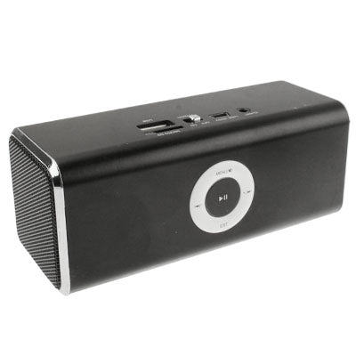 CX-A09 Dual-speaker Audio with FM Radio and LED Screen, Support TF Card / USB Drive (Black)
