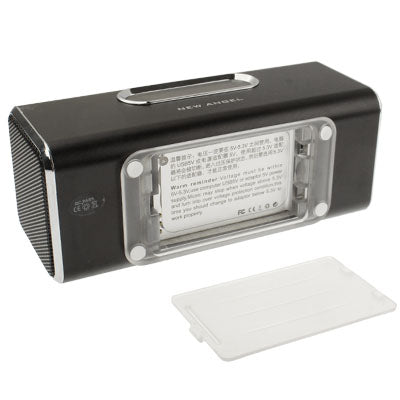 CX-A09 Dual-speaker Audio with FM Radio and LED Screen, Support TF Card / USB Drive (Black)