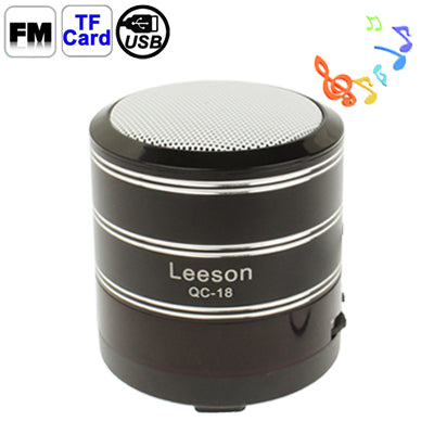 QC-18 Card Reader Speaker with FM Radio and LED Light